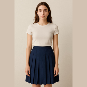 Vintage Union made Wool Pleated Skirt